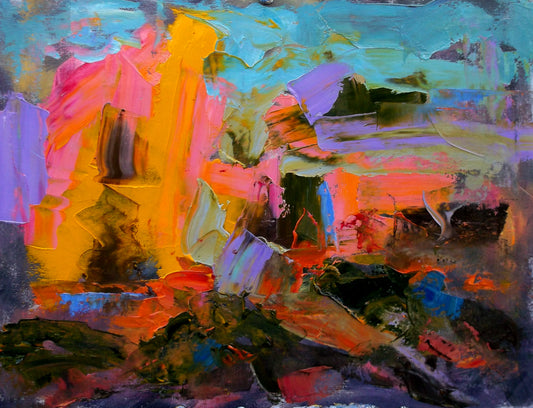 "Ethereal Symphony" oil on stretched canvas 20x18