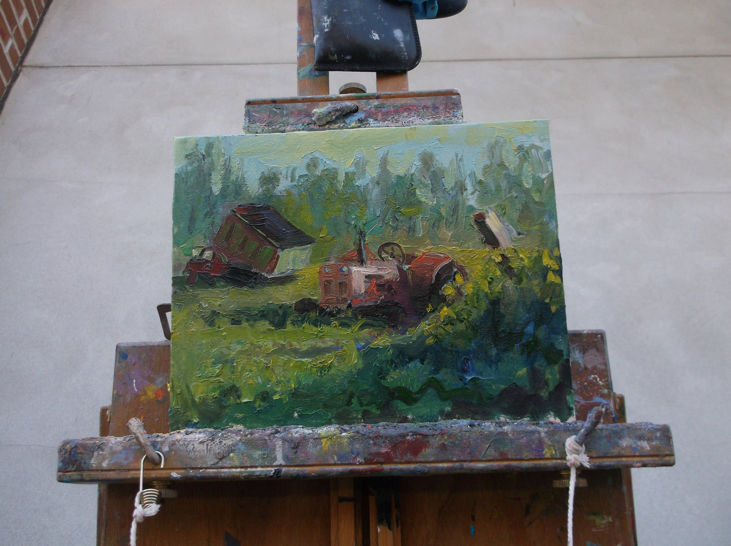 "Rust and Roots" oil on stretched canvas 10in. x 8in.