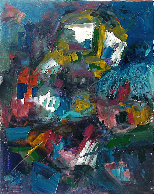 "Torrentia" 8inch by 10 inch oil painting on stretched canvas