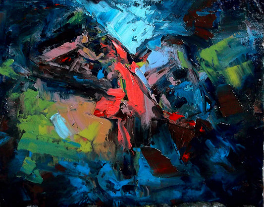 "Fervor" 8inch x 10inch oil on stretched canvas