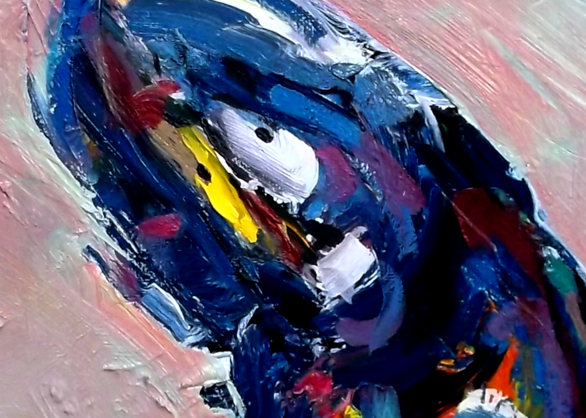 "The Rabbit Hole" oil on stretched canvas 35in. x 24in.