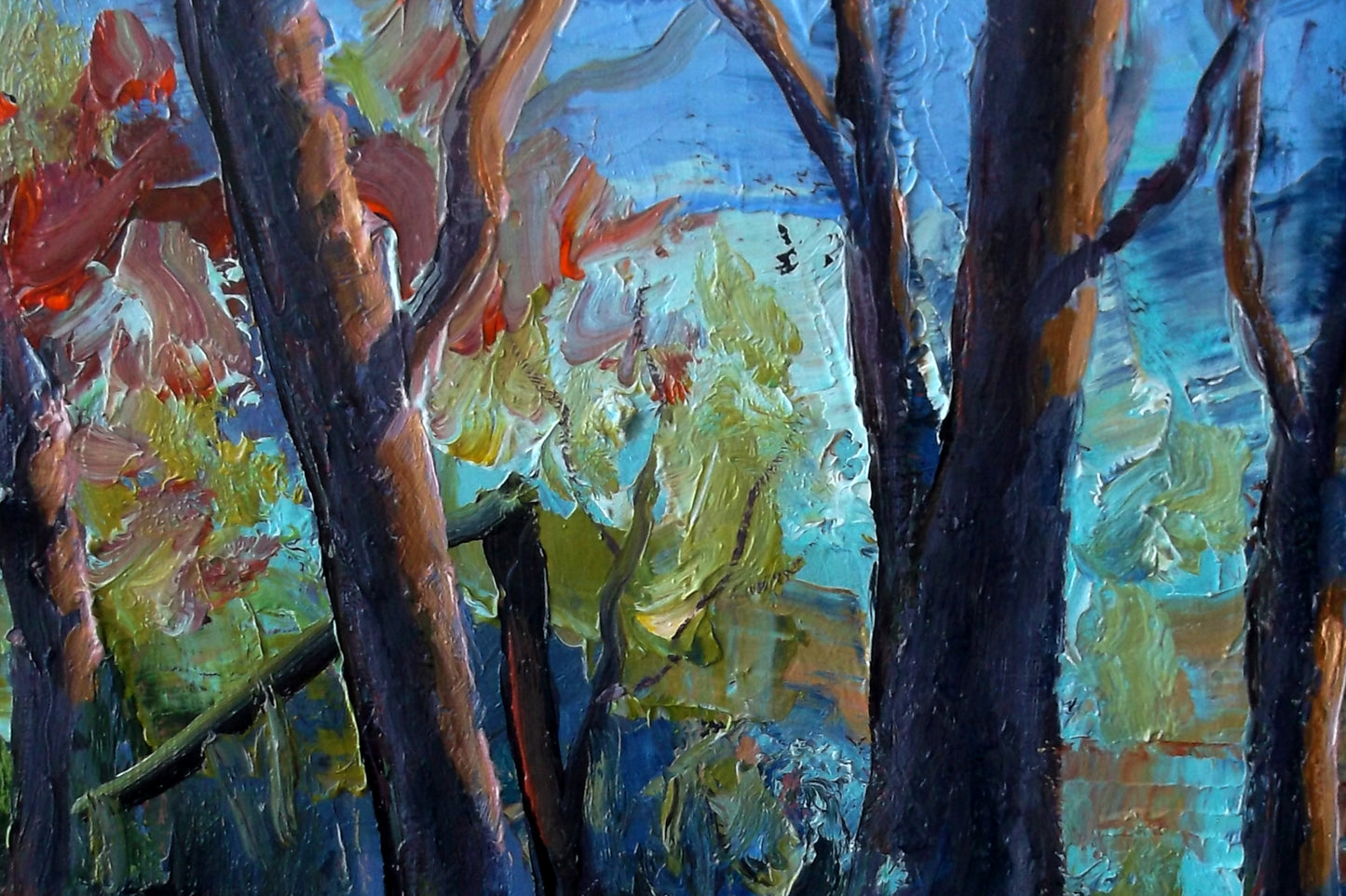 "Verdant Reach" oil on stretched canvas 8inch. x 10inch.