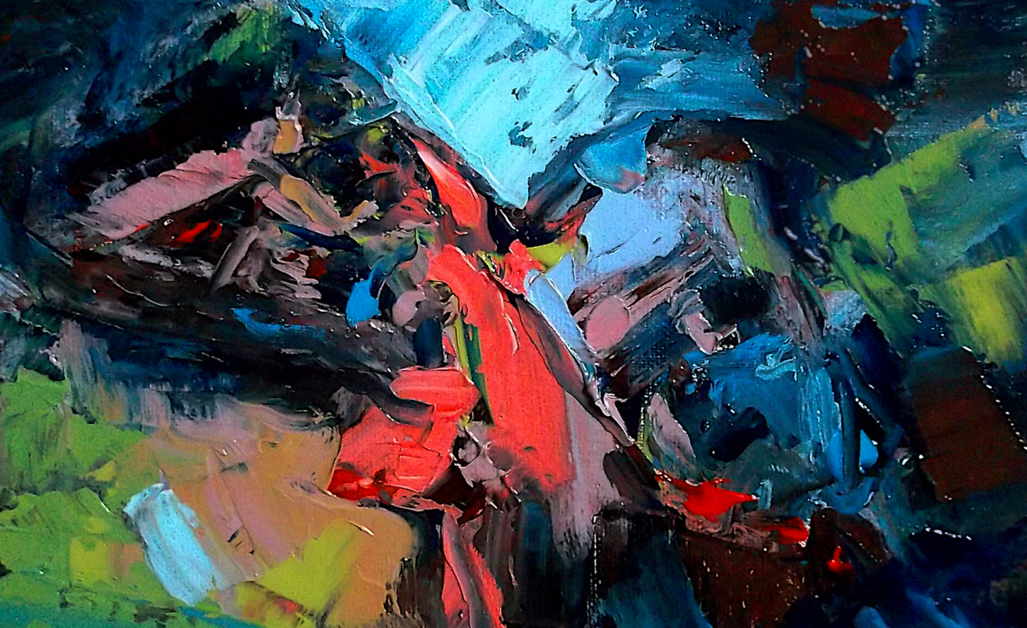 "Fervor" 8inch x 10inch oil on stretched canvas