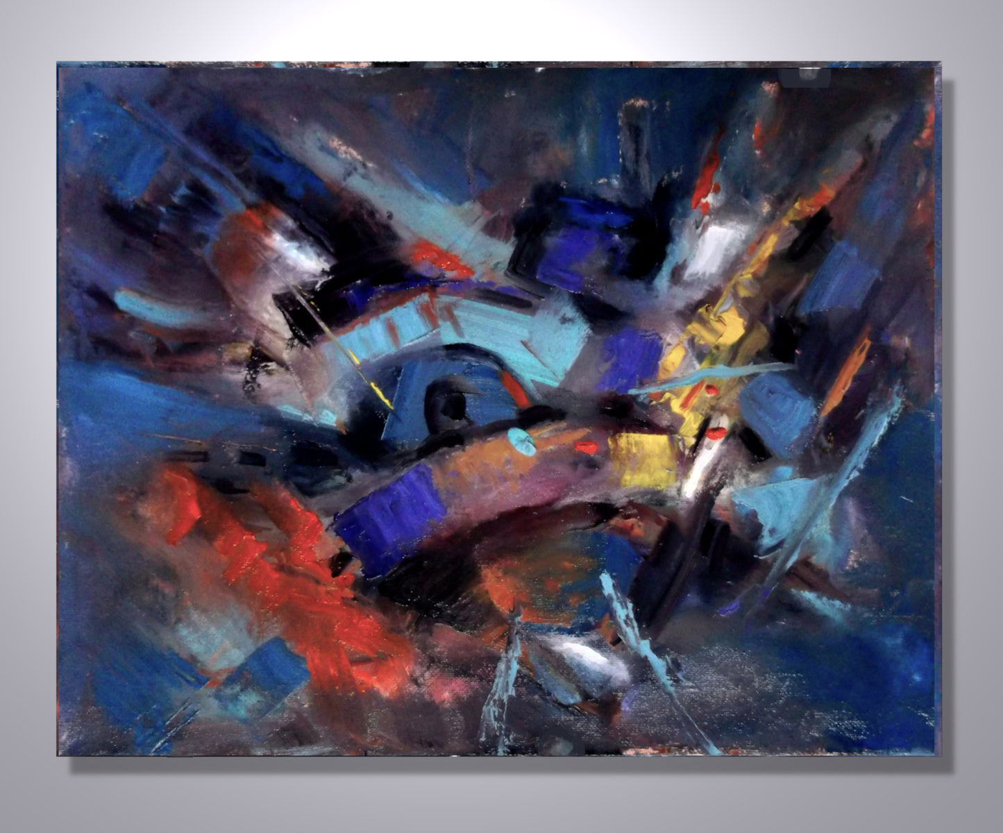 "Violet Tempest" oil on canvas 14in x 11in