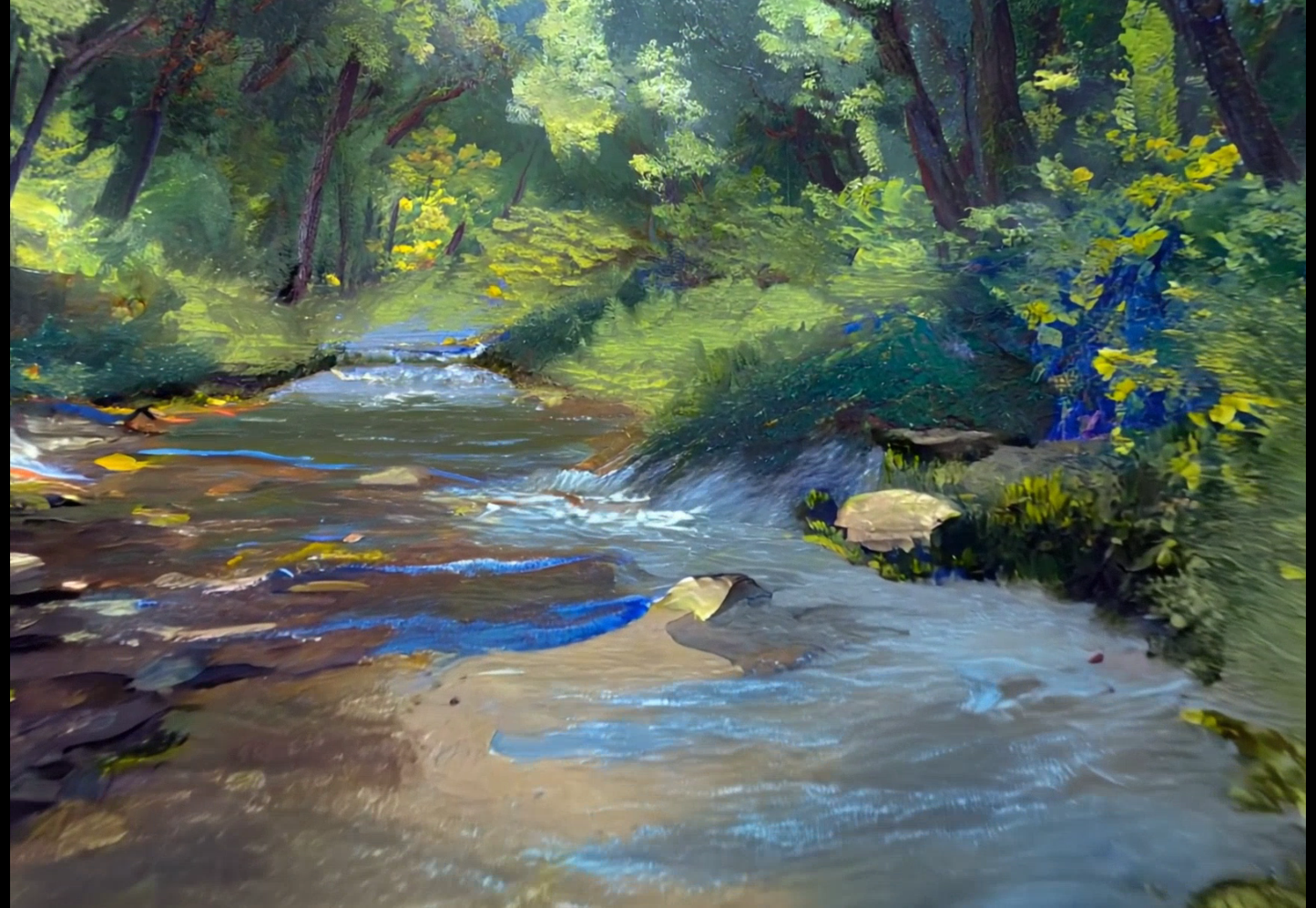 "Echoes Beneath the Arch" oil on canvas 10in x 8in