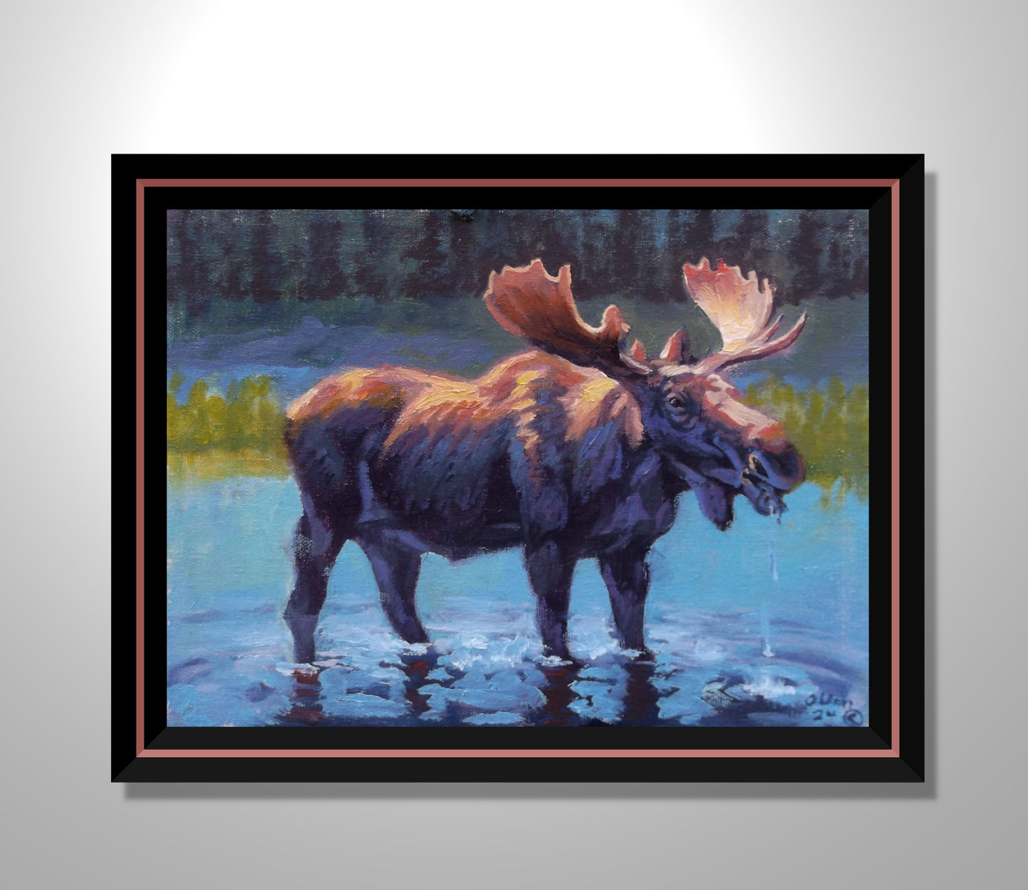 "Twilight Quench" oil on stretched canvas 10 x 8