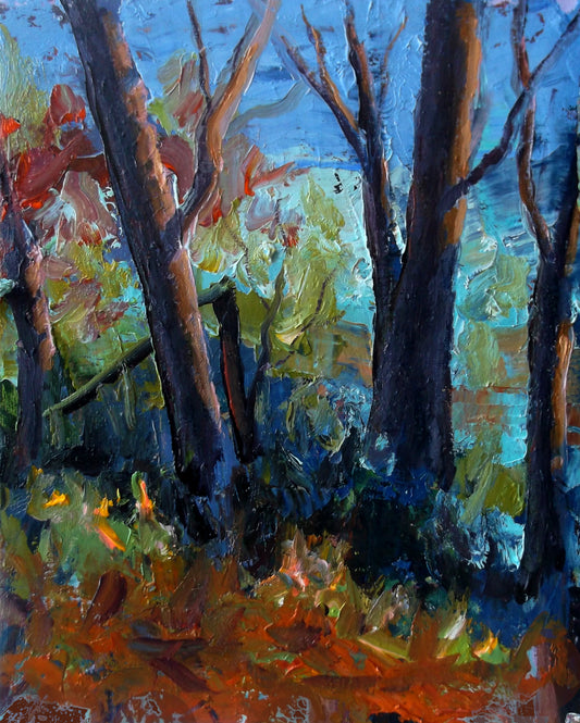 "Verdant Reach" oil on stretched canvas 8inch. x 10inch.