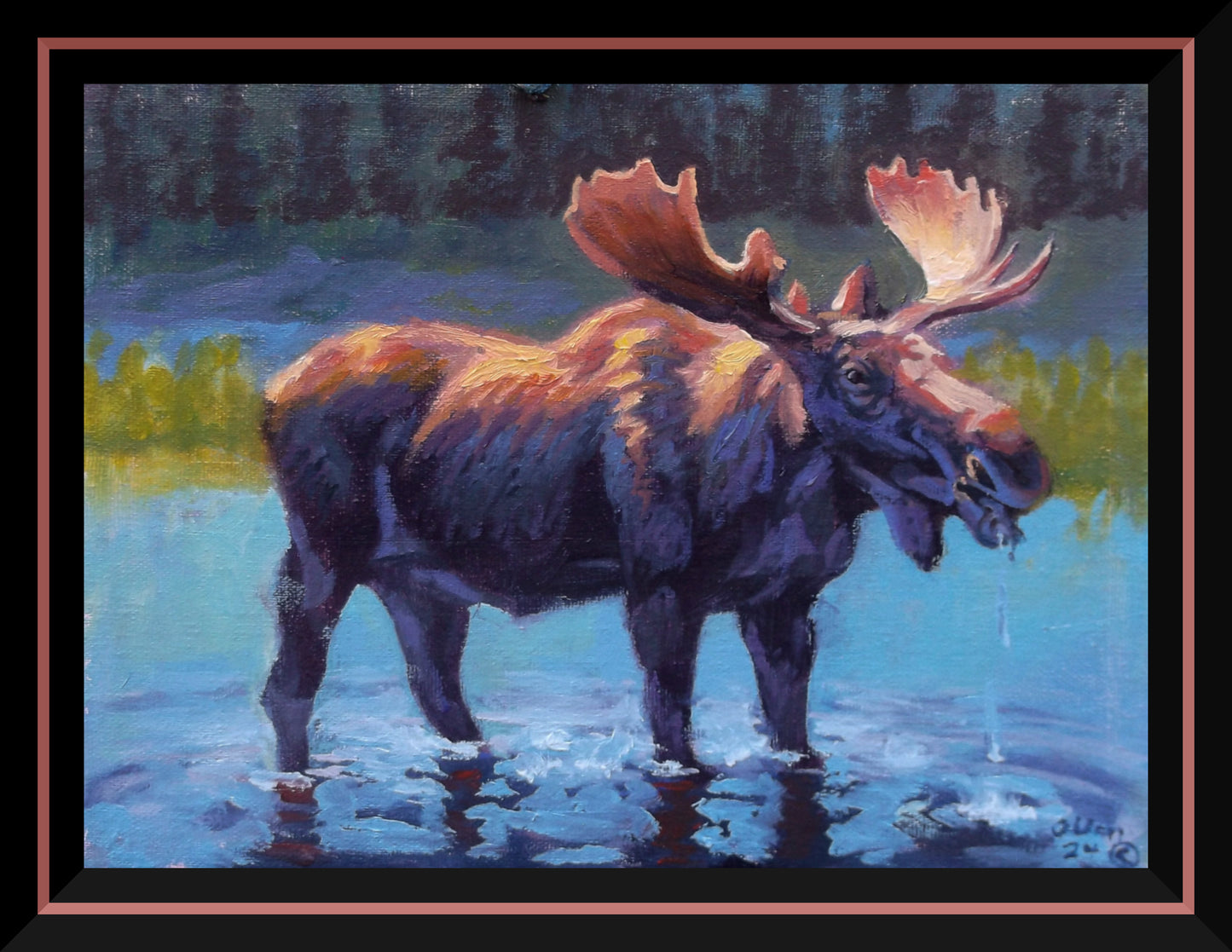 "Twilight Quench" oil on stretched canvas 10 x 8