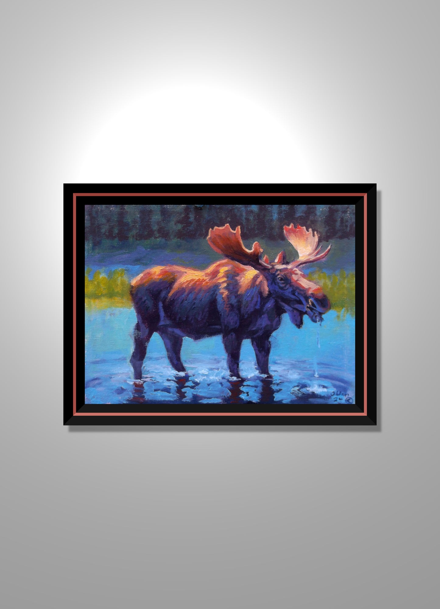 "Twilight Quench" oil on stretched canvas 10 x 8