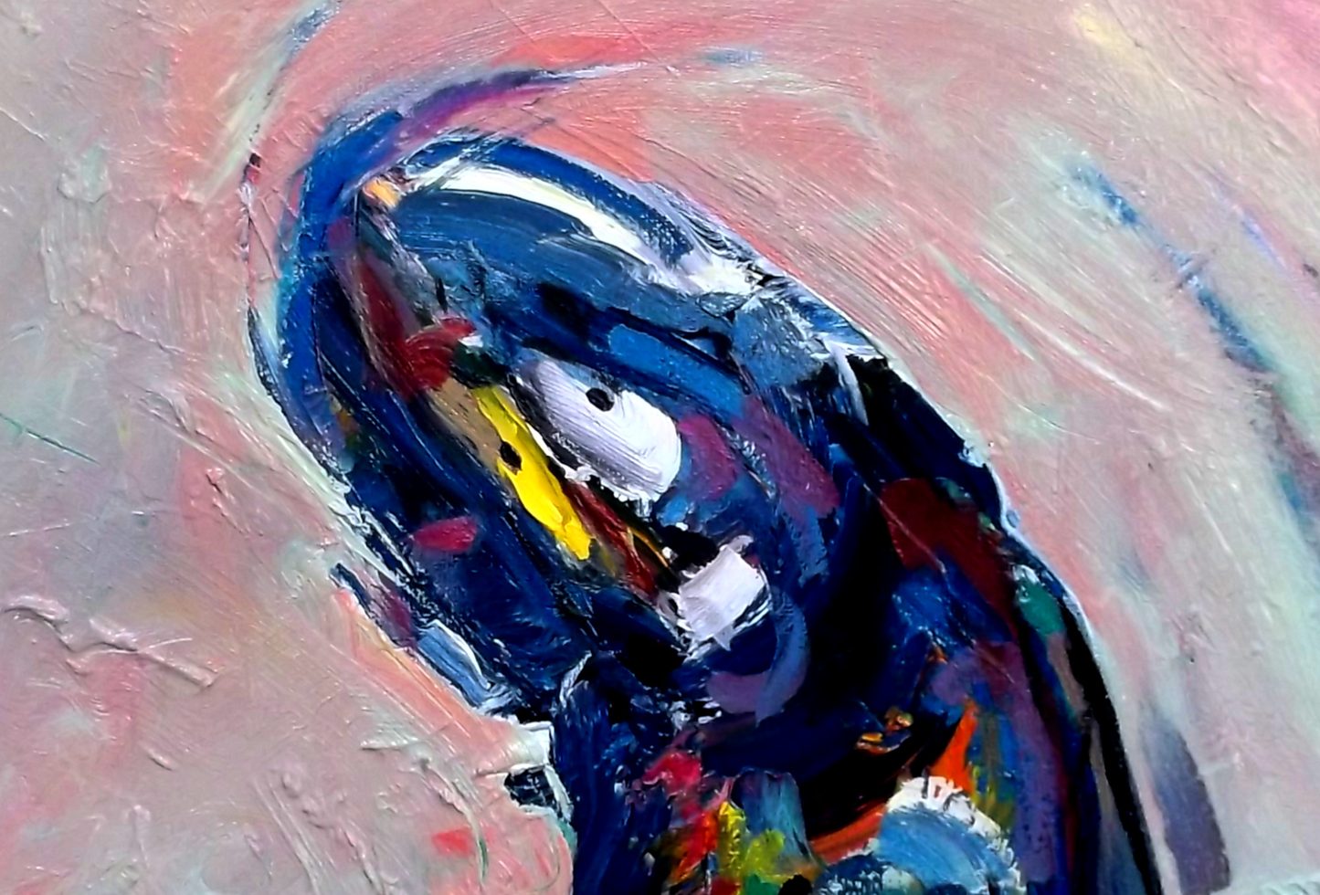 "The Rabbit Hole" oil on stretched canvas 35in. x 24in.