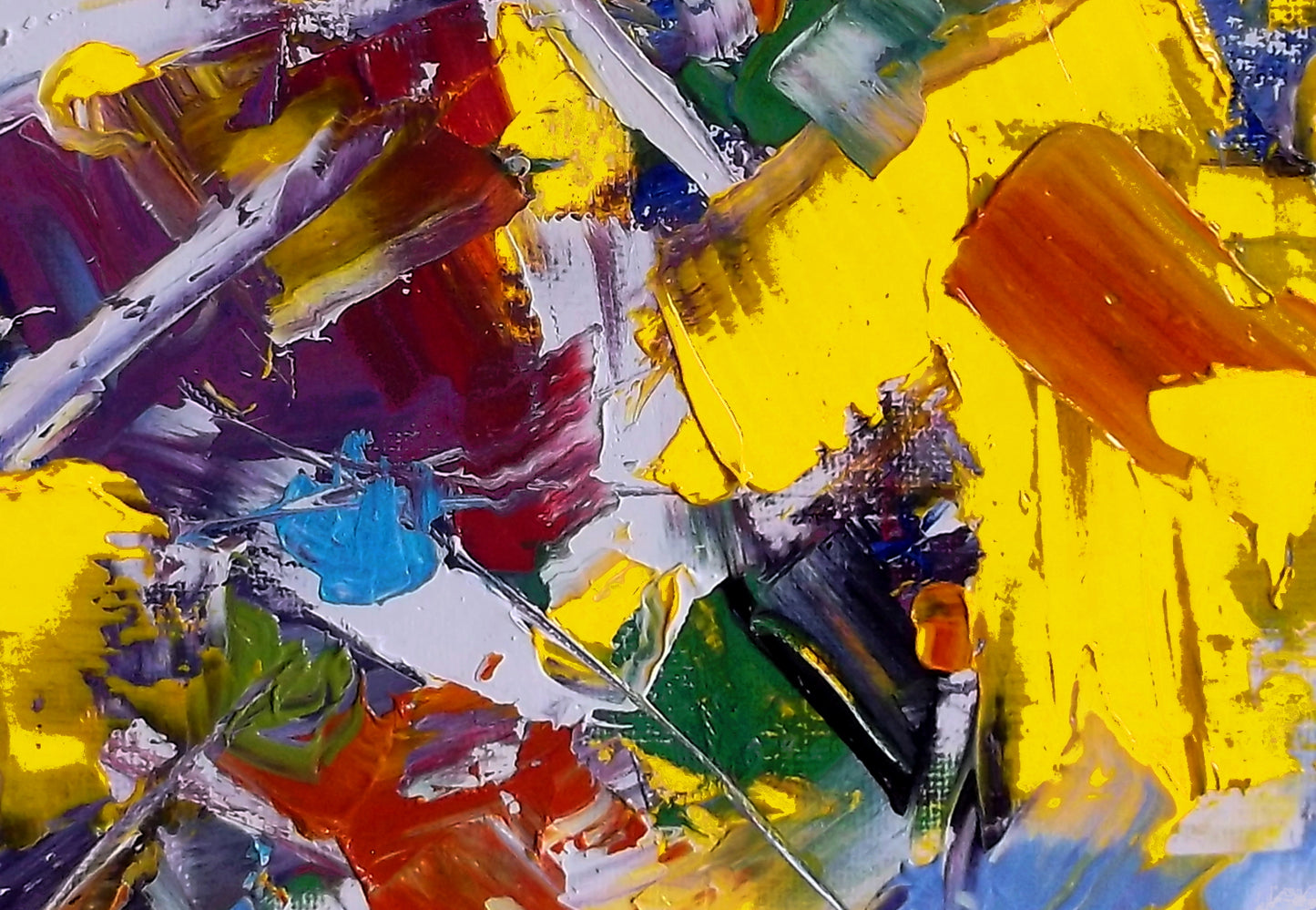 "Chromalith" oil on stretched canvas 10 x 8 inches