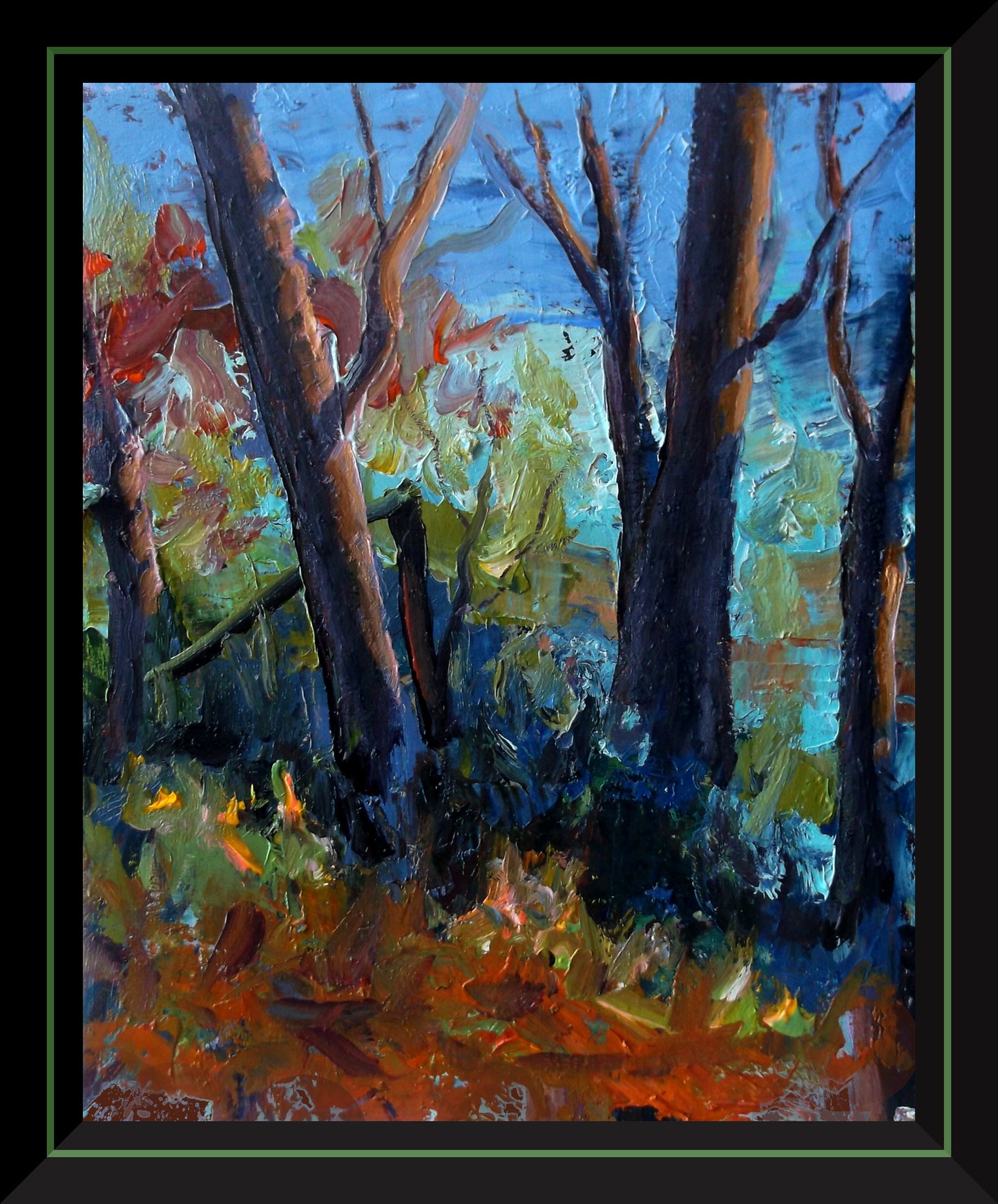 "Verdant Reach" oil on stretched canvas 8inch. x 10inch.