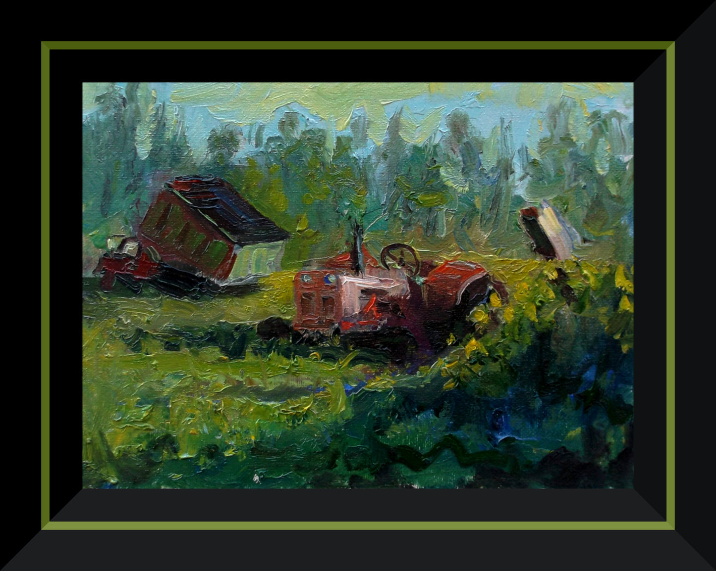 "Rust and Roots" oil on stretched canvas 10in. x 8in.