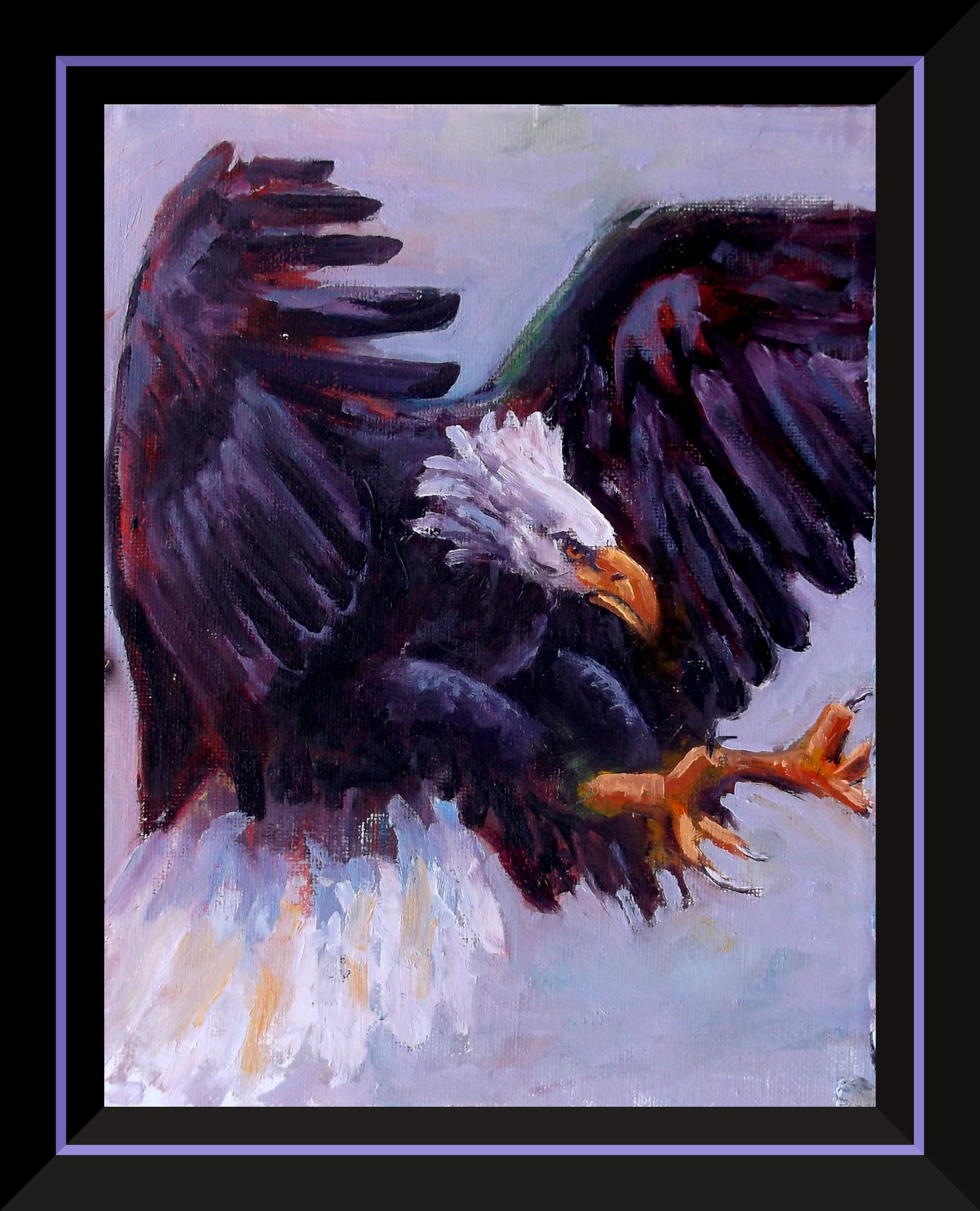 "Fierce Wing" oil on stretched canvas 8in. x 10in.