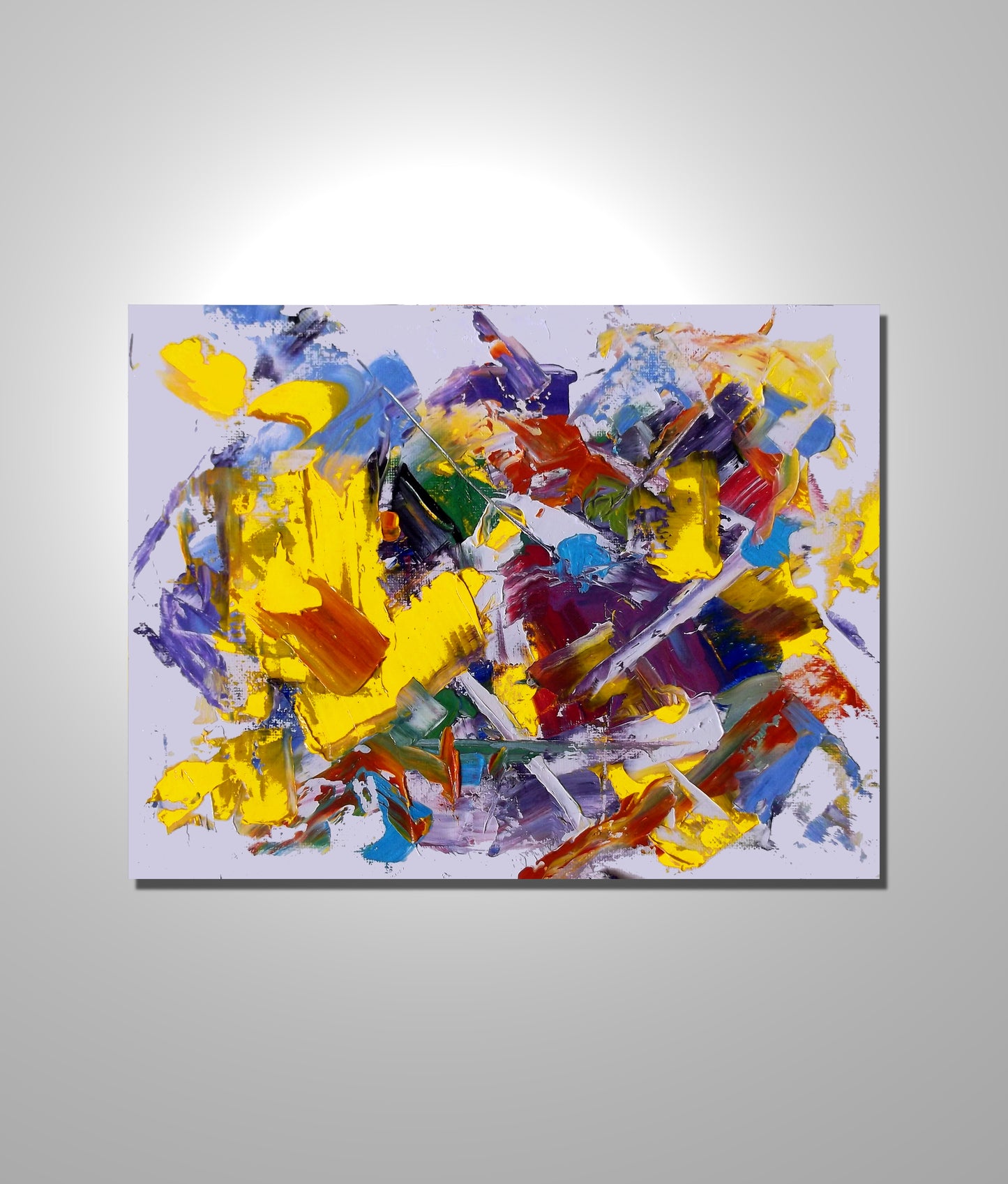 "Chromalith" oil on stretched canvas 10 x 8 inches