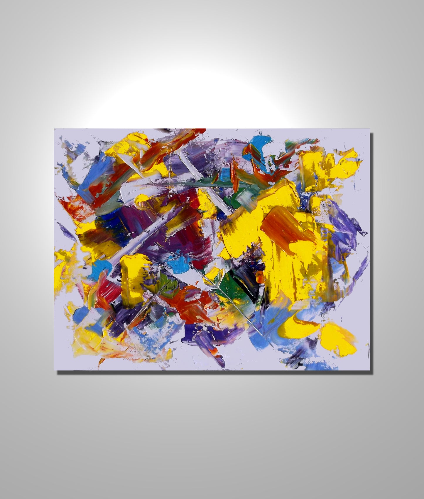 "Chromalith" oil on stretched canvas 10 x 8 inches