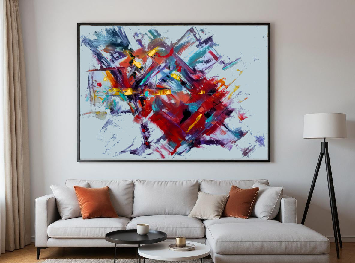 Crimson Constellation   oil on stretched canvas 36 x 48 inch.