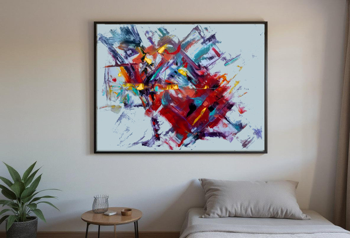 Crimson Constellation   oil on stretched canvas 36 x 48 inch.