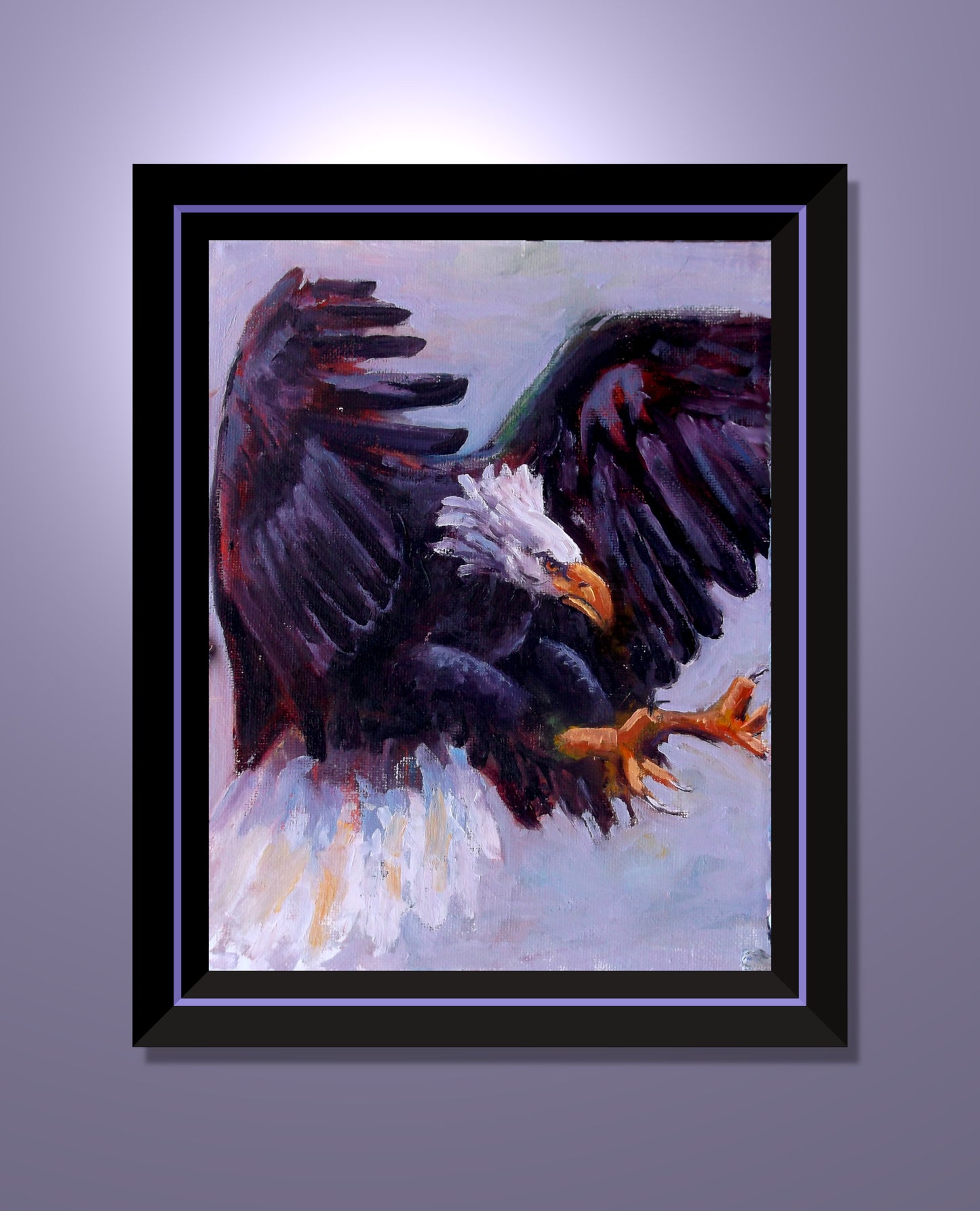 "Fierce Wing" oil on stretched canvas 8in. x 10in.